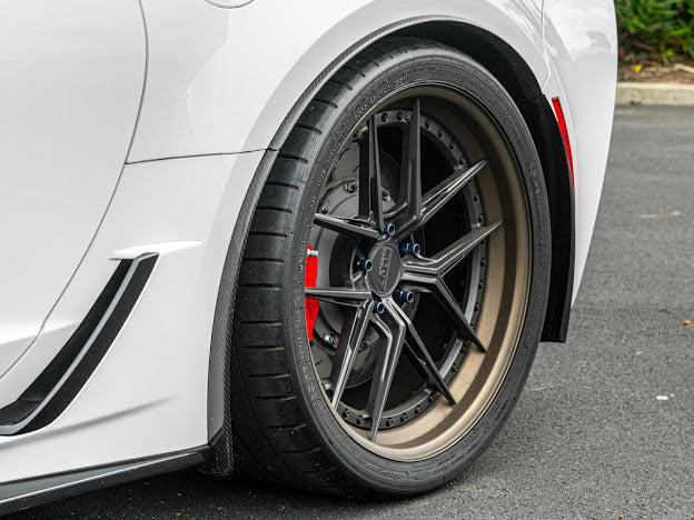 2014-2019 C7 Corvette - Extended Front & Rear Splash Guards / Mud Flaps Pair - for all models